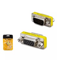 Hadron HN4391 VGA Erkek to Dişi Gender Chan-ger Port Dönüştürücü Adaptör - Gümüş - 1 ADET