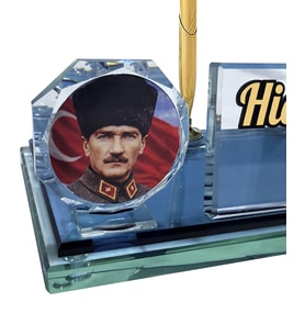 Sentez Atatürk Masa İsimliği Terfi Hediyesi (Altın / Dore)