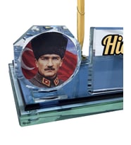 Sentez Atatürk Masa İsimliği Terfi Hediyesi (Altın / Dore)