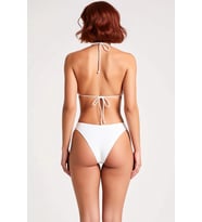 Kadın Bikini Takımı Tünelli Üçgen Kap Balensiz Kolsuz Normal Bel Regular Kalıp Örme Dokuma