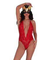 Kırmızı Fantazi Bodysuit