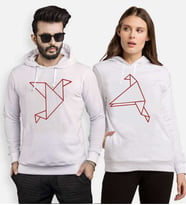 Tshirthane Origami Sevgili Kombinleri Kapüşonlu Kombini (Tek Ürün Fiyatıdır.)