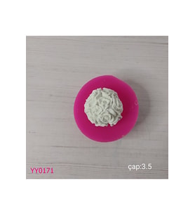 YY0171 Yuvarlak Tomurcuk Gül Silikon Kalıp
