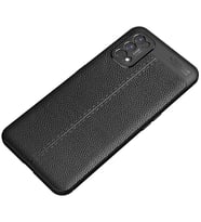 Realme 7 Pro Kılıf Pu-Deri Leather-Pu Serisi Protected Case (Siyah)