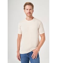 Taş Bisiklet Yaka Kısa Kol Örme Slim Fit Esnek Basic Tişört 1011260184