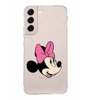 Samsung Galaxy S22 Plus  Kamera Korumalı Kapak Minnie Mouse Tasarımlı  Şeffaf Kılıf