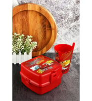 İki Katlı Beslenme Kutusu+Pipetli Bardak 400 ml.