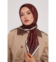 Levidor Kristal Eşarp - 06114 (Koyu Bordo)