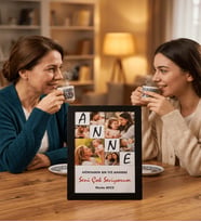 Anneler Günü Hediyesi Kişiye Özel İsimli Fotoğraflı Anne Yazılı MDF Çerçeve