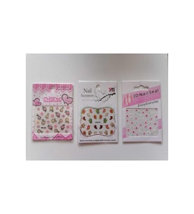Tırnak Süsleme Sticker 3 Kartela Birden Model4