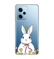Redmi Note 12 Pro 5G Uyumlu Tavşan Tasarımlı Şeffaf Telefon Kılıfı