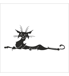 KEDİ FOLYO STİCKER 160cm Uzunluk (Karışık)