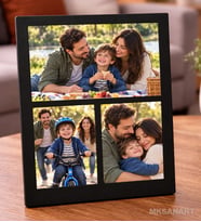 3 Kişilik Masa Fotograf Cercevesi Temalı Kişiye Özel 13 x 18 cm MDF Çerçeve - Kişiye Özel Hediye