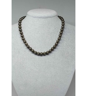 Pirit Taşı Kolye 8mm (Klipsli)