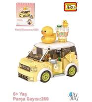 LOZ Mini Block Serisi/  Sarı Araba -LZ4209 (260 Parça) Oyuncak Yapım Seti