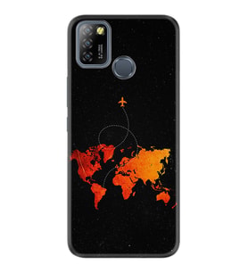 INFINIX Smart 4 5 6 Zero 8 S5 Pro Kılıf Desemli Silikon İz Bırakan Uçak 1778