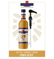 Kahve ve Kokteyl Şurubu Şeftali Aromalı 70 CL + POMPA Simonelli