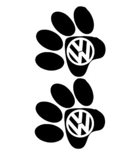 Volkswagen İçin Uyumlu Aksesuar Hayvan Ayak İzi Oto Arkası Sticker 10*10 Cm
