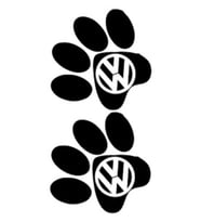 Volkswagen İçin Uyumlu Aksesuar Hayvan Ayak İzi Oto Arkası Sticker 10*10 Cm
