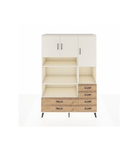 Hyperion Dolap 9 Raflı 6 Çekmeceli 3 Kapaklı 132x44x195 Aytaşı-Aytaşı/Çam