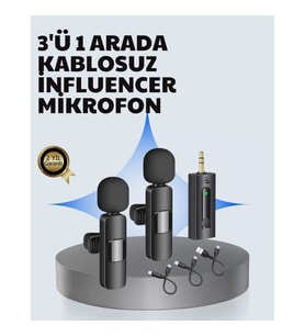 Mey İthalat® Mobil Uyumlu Mikrofon - Dış Mekân İçin İdeal