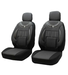 Ford Fiesta Van Uyumlu 1+1 Koltuk Kılıfı - FÜME - SİYAH