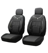 Ford Fiesta Van Uyumlu 1+1 Koltuk Kılıfı - FÜME - SİYAH