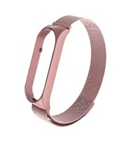 Xiaomi Mi Band 6 Uyumlu Kordon Hasır Metal Mıknatıslı Örgü Zore KRD-01 Kayış