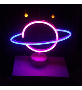 Gezegen Tasarımlı Neon Led  Lamba 30*24*8,5 cm