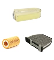 Bosch Filtre Bakım Seti Mercedes E220 CDI W212 2009-2013 170 Beygir Dizel Hava + Yağ f. + Polen Filtre Sardes