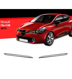 Renault Clio 4 Hb Krom Ön Panjur 2 Parça 2012 ve Üzeri