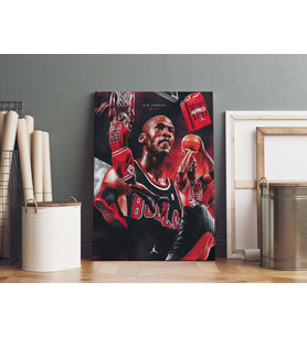 Michael Jordan Kanvas Tablo 40x55cm NBA Poster