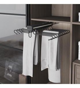 Beyaz Lüx Alüminyum Çiftli Pantolonluk S6723