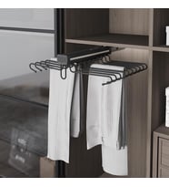 Beyaz Lüx Alüminyum Çiftli Pantolonluk S6723