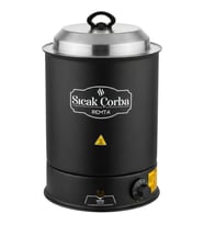 Remta CB21 Siyah Model Midi Çorba Isıtıcı 9 Lt
