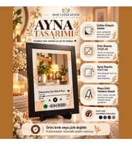 Dünyanın En Güzel Kızı – Aynalı Spotify Çerçeve makyaj aynası çerçeve Sevgiliye anlamlı hediye