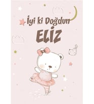 Balerin Temalı Doğum Günü Afişi