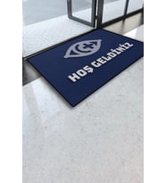Valerine Life Optikçi Gözlükçü Mavi Renk Hoş Geldiniz Kapı Önü Paspası 45x70cm