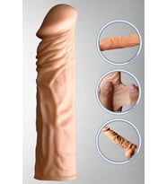 Hızlı Express Özel Tasarım Penis Kılıfı 6 cm Uzatmalı Damarlı