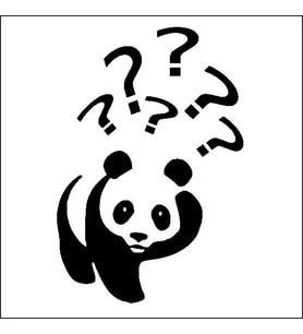 PANDA FOLYO STİCKER 80cm Uzunluk