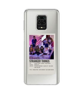 Redmi Note 9 Pro/Note 9S Uyumlu Stranger Things Minimalist Poster Desenli Şeffaf Telefon Kılıfı
