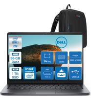 Dell Pro 14 Intel Core Ultra 5 235U 4.9ghz 96GB Ddr5 1tb SSD Freedos Intel® Aı Boost 14 Inç IPS Fullhd+ (1920X1200) Taşınabilir Bilgisayar PC14250BTO113F38 + Zetta Çanta