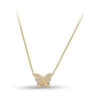 ÇGK KUYUMCULUK MİNİMAL KELEBEK ALTIN KOLYE