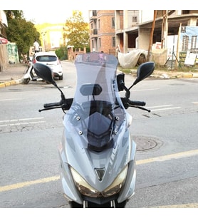 MOTOCAM Motolüx Mtx 125 Ön Cam 2022-2026 Model 75cm Füme Renkli 4mm UZUN