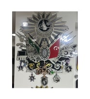Eha Lazer OSMANLI TUĞRASI DUVAR DEKOR - GÜMÜŞ