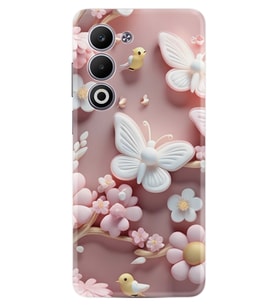 Oppo A5 Kılıf Boutique Baskılı Resimli Pembe Kelebekler Pcode -088