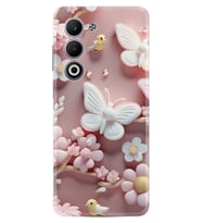 Oppo A5 Kılıf Boutique Baskılı Resimli Pembe Kelebekler Pcode -088