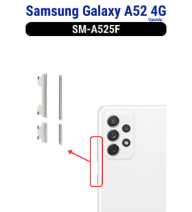 Samsung Galaxy A52 4G Açma Kapama Ve Yan Ses Tuşu Plastik Düğme SM-A525F Uyumlu