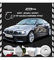 Bmw E46 Oto Araç Kapı Koruma Fitili 5metre Parlak Beyaz Renk