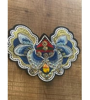 15X11 CM TAŞLI NAKIŞ İŞLEME SİM İŞLEME APLİKE ARMA YAMA DİKİŞ AKSESUAR